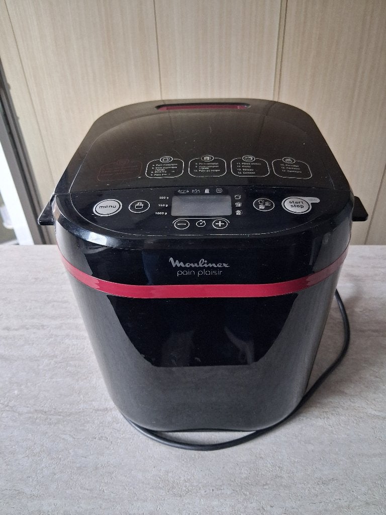 broodmachine Moulinex, Elektronische apparatuur, 800 tot 1200 gram deeg, Ophalen, Zo goed als nieuw, Meer dan 10 programma's