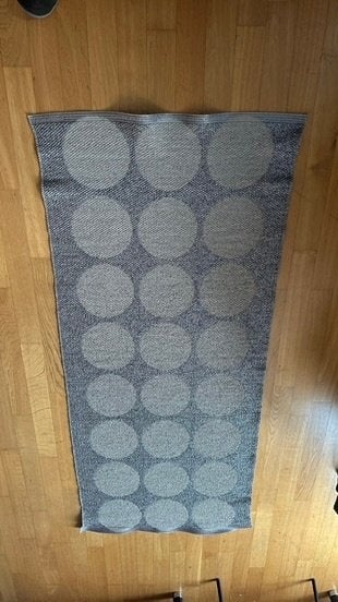 kunststof vloerkleed, Merk Pappelina / topkwaliteit, Gris, Comme neuf, Enlèvement, Modern