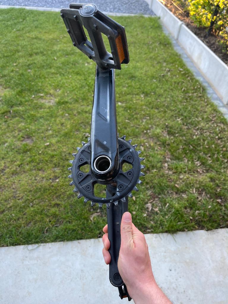 Shimao Deore 30T 175mm 12sp mtb crank, Crankstel of Pedalen, Gebruikt, Gravelbike, Ophalen of Verzenden