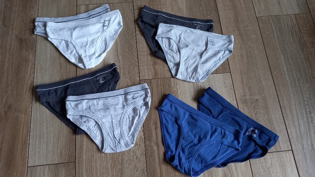 PETIT BATEAU Slips 8 ans 128 - 10 ans -140 - 12 ans 152, Garçon, Enlèvement ou Envoi, Vêtements de nuit ou Sous-vêtements, Utilisé