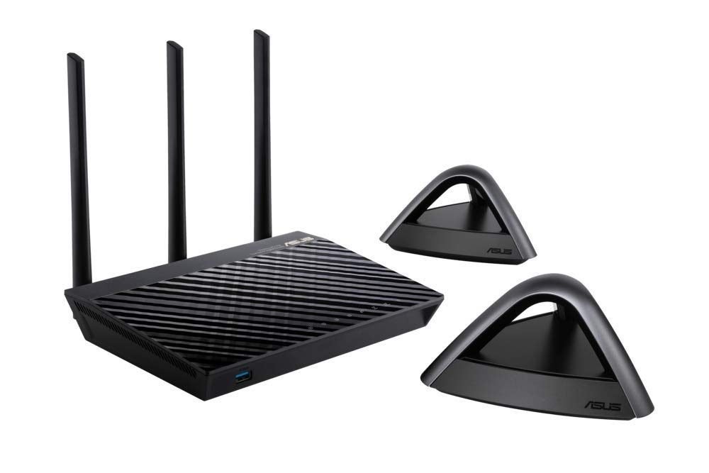 Asus AiMesh wifi systeem RT-AC66U B1 zwart + 2 x lyra trio, Ophalen, Nieuw, Router, ASUS