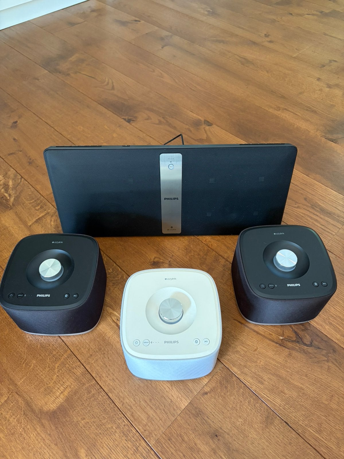 Philips Izzy multiroom audio 4 toestellen - bleutooth / cd, Ophalen, Zo goed als nieuw, Cd-speler, Philips