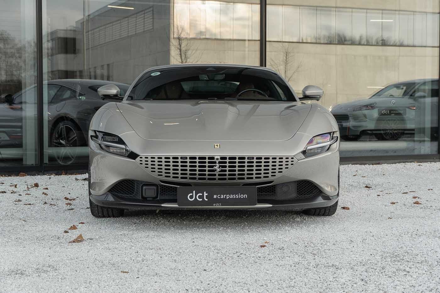 Ferrari Roma 3.9 V8 Grigio INGRID Full Carbon Passenger Disp, Auto's, Automaat, 4 zetels, Beige, Bedrijf