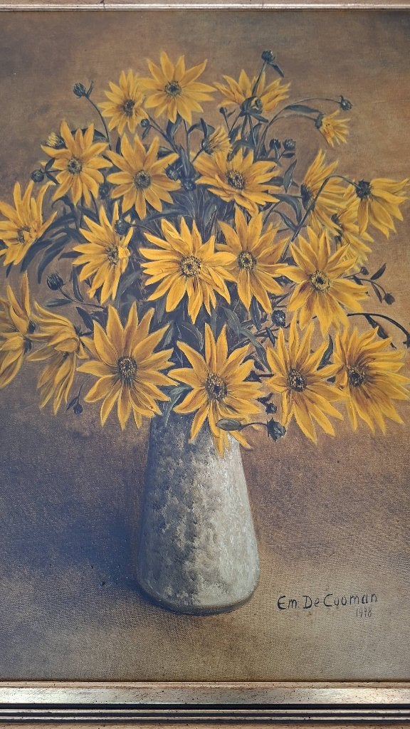 Schilderij Em. De Cooman, 50 – 75, Oorspronkelijke maker, Ophalen of Verzenden, Zo goed als nieuw