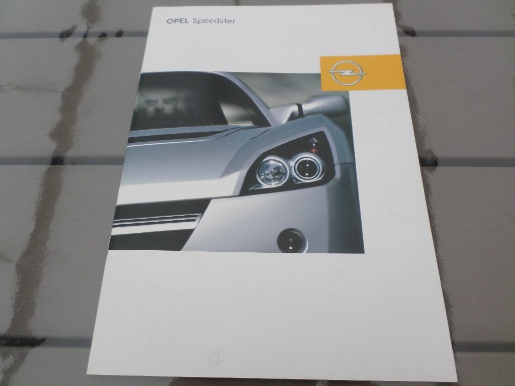 Opel Speedster 2002 Brochure, Boeken, Ophalen of Verzenden, Opel