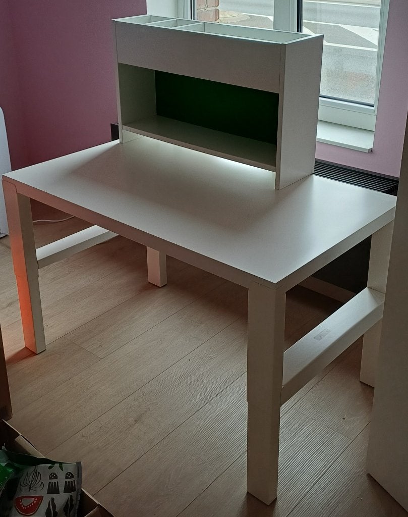 Meegroeibureau PAHL IKEA, Maison & Meubles, Bureaux, Comme neuf, Bureau enfant, IKEA, Scandinave, Autres matériaux, Blanc, Démontable