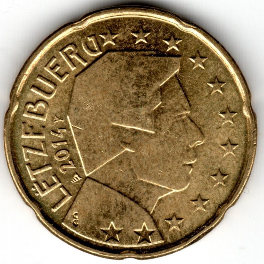 Luxemburg : 20 Cent 2014 KM#90 Ref 16646, Postzegels en Munten, Munten | Europa | Euromunten, Ophalen of Verzenden, Luxemburg