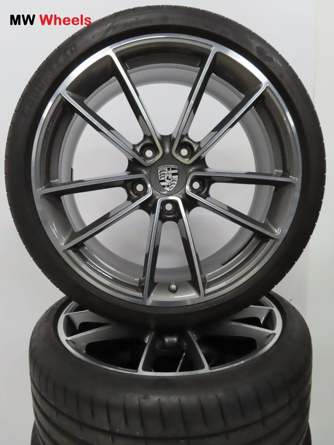 Porsche 21 inch Origineel velgen 911 992 met zomerbanden, Pneus et Jantes, 245 mm, Véhicule de tourisme, Pneus été