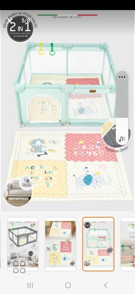 Tapis et parc  de jeu Bébé, Enlèvement, Comme neuf