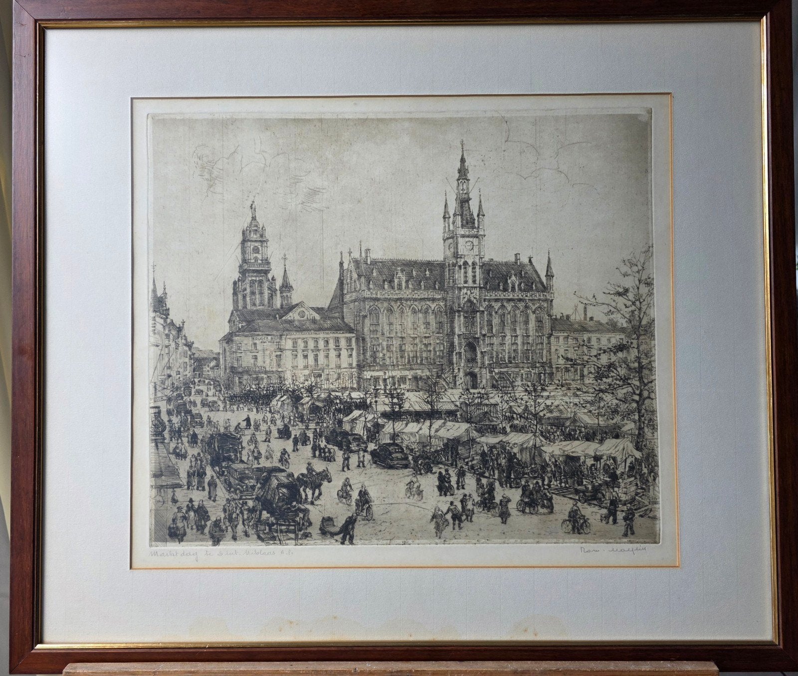 Romain malfliet, Antiek en Kunst, Ophalen of Verzenden, Ets