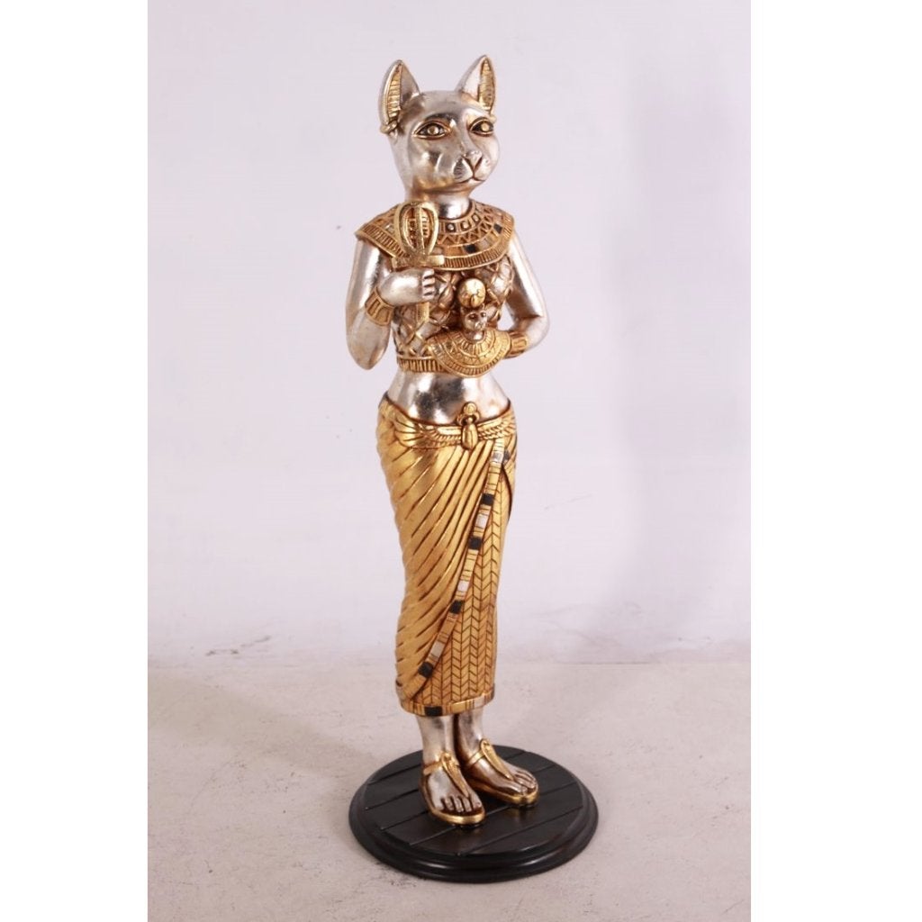 Egyptisch kattenbeeld — Egyptische kat, hoogte 92 cm