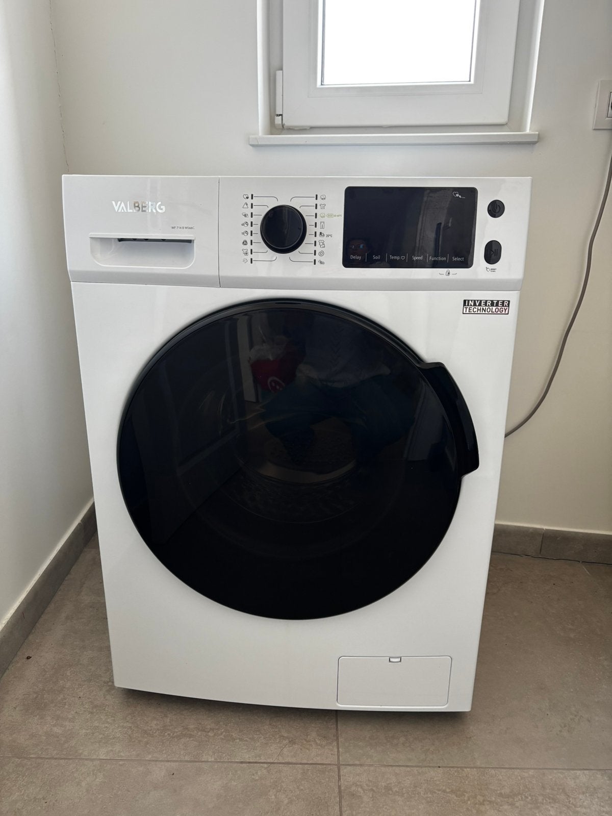 Lave-linge hublot VALBERG 7 kg, Enlèvement, Comme neuf