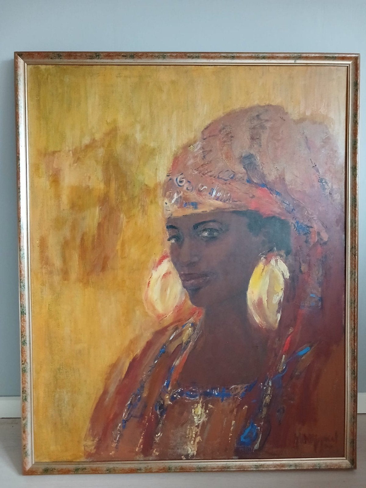grote schilderij in olieverf, Portrait ou Personnes, Peinture à l'huile, Enlèvement, Toile