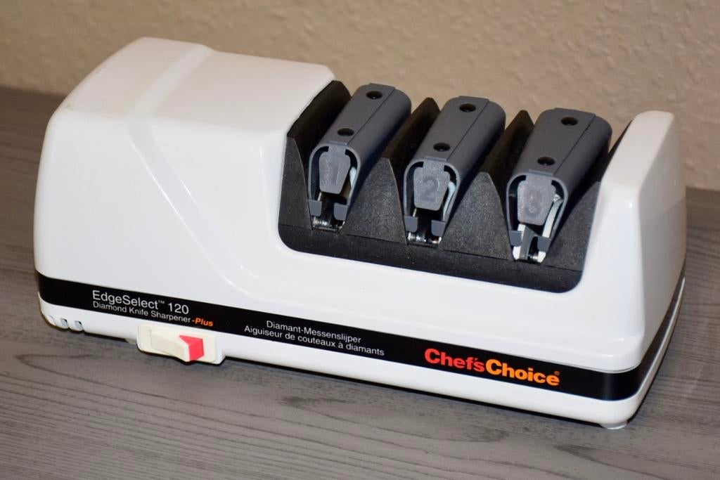 Diamant-Messenslijper Chef’sChoice EdgeSelect 120, Huis en Inrichting, Keuken | Keukenbenodigdheden, Ophalen, Zo goed als nieuw