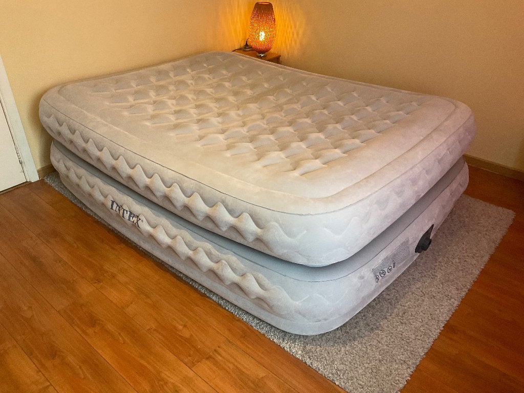 Luchtbed - Luxe model, 60 cm hoog. Met ingebouwde elec.pomp., Ophalen, Overige materialen, 210 cm, Tweepersoons