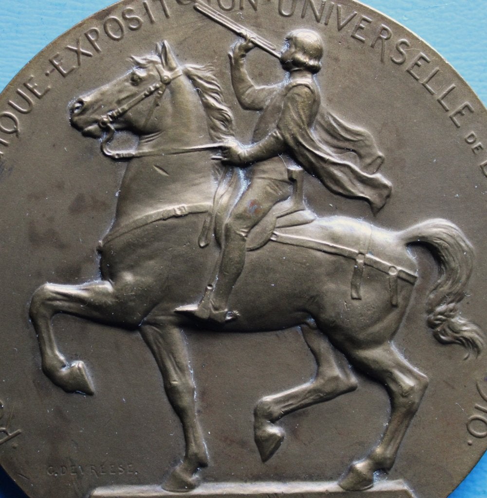 Bronzen Medaille~~Exposition Universelle de Bruxelles 1910~~, Timbres & Monnaies, Enlèvement ou Envoi, Bronze