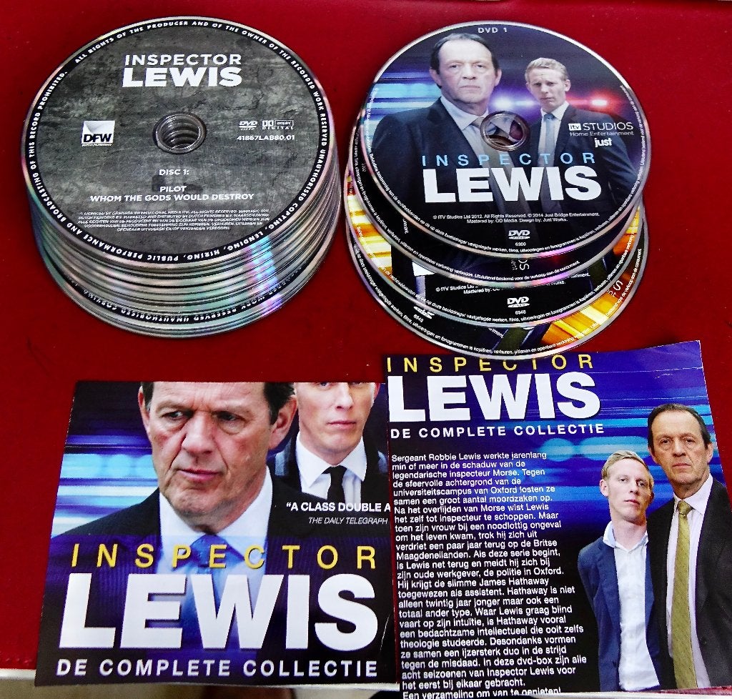 17 DVD's Inspector LEWIS Complete collectie, Ophalen of Verzenden, Misdaad, Complete serie, Nederlands
