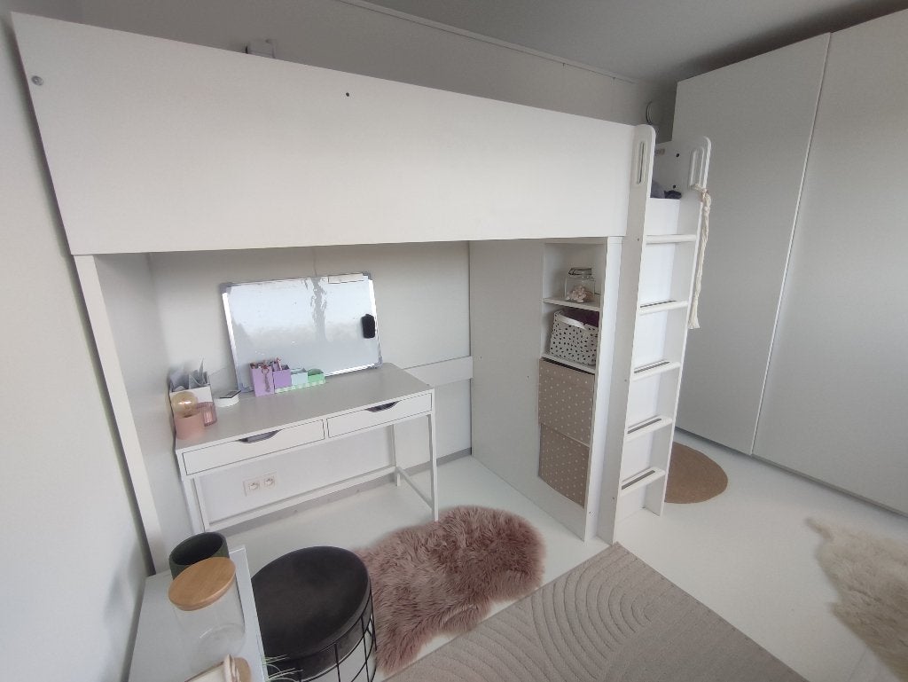 Hoogslaper met kast, Kinderen en Baby's, Kinderkamer | Stapelbedden en Hoogslapers, Ophalen, Gebruikt, Hoogslaper