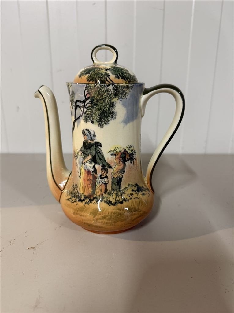 royal doulton old english scenes koffiepot, Ophalen of Verzenden, Zo goed als nieuw, Kan