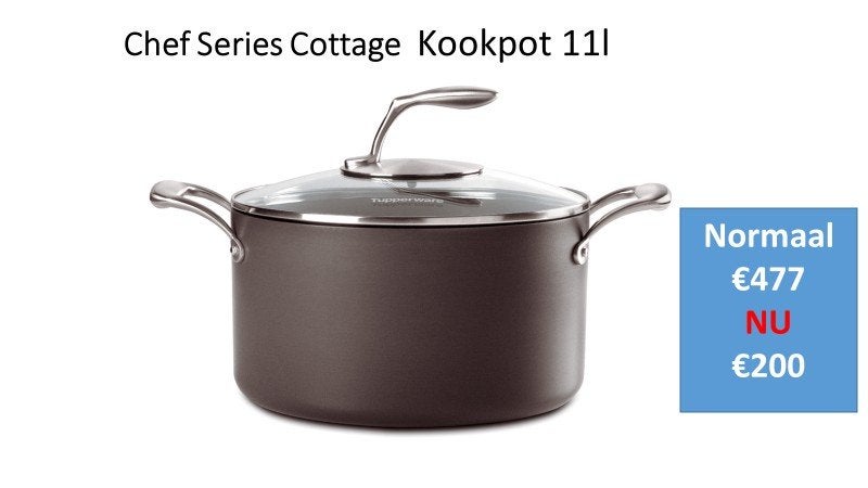 Marmite 11 litres avec couvercle TUPPERWARE, Avec couvercle, Enlèvement, Neuf, Casserole