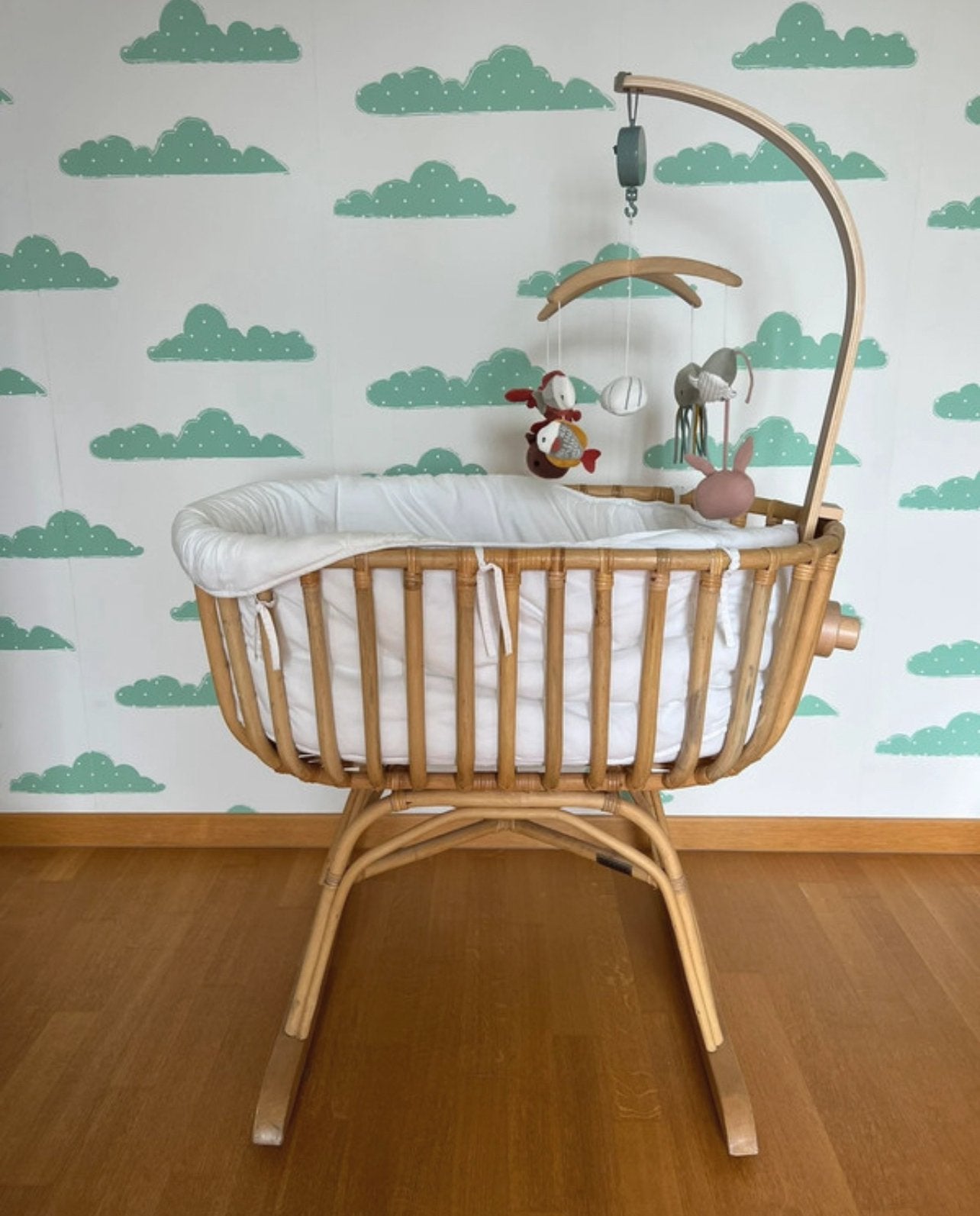 Rotan wieg childhome, Kinderen en Baby's, Babywiegjes en Ledikanten, Ophalen