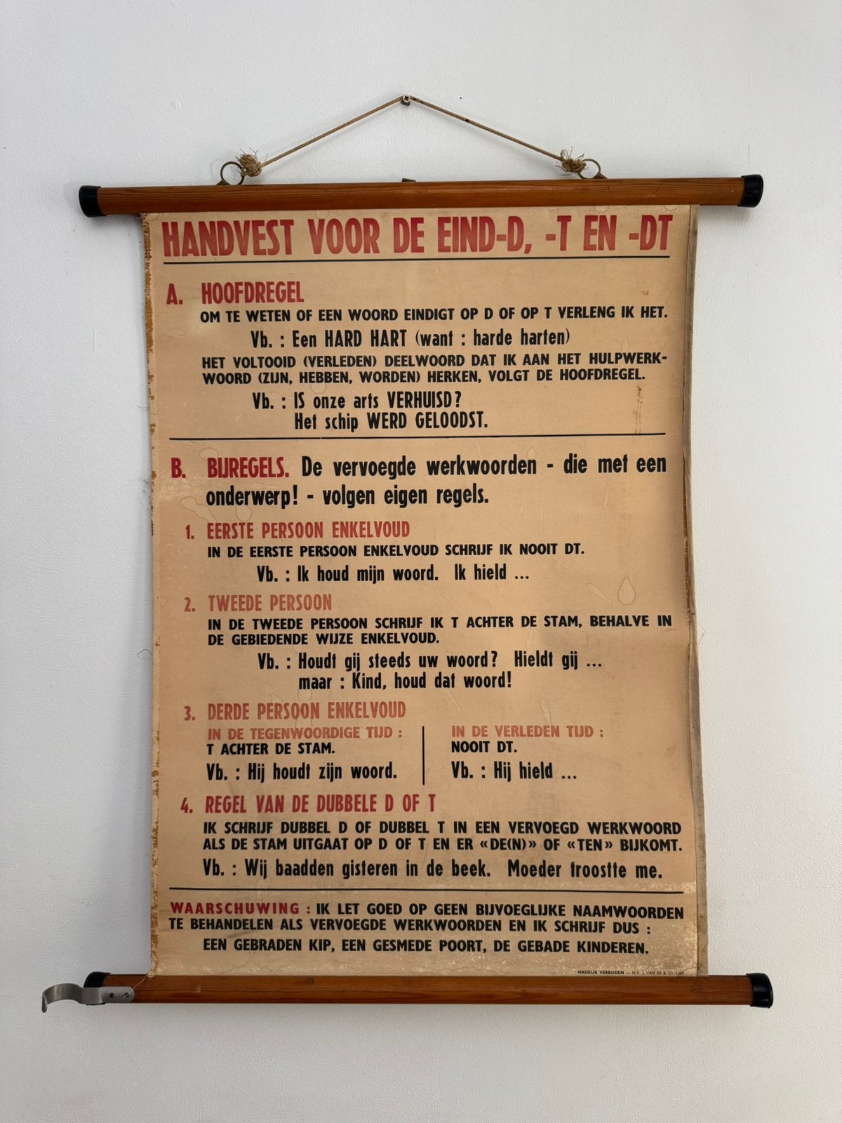 Schoolkaart handvest van Van In, Antiquités & Art, Antiquités | Cartes scolaires, Enlèvement, Maison et Jardin