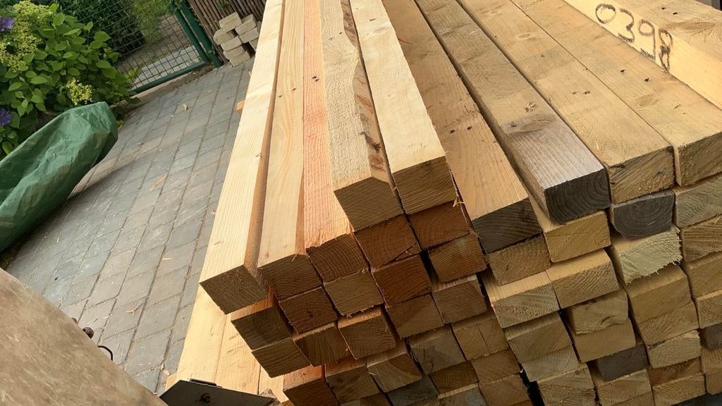 Kepers 3 m lengte 7 cm op 7 cm 5 € stuk, Tuin en Terras, Palen, Balken en Planken, Ophalen, Zo goed als nieuw