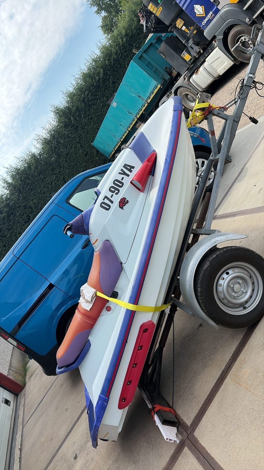 Jetski / waterscooter Yamaha waveraider ra1100 incl. trailer, Watersport en Boten, Speedboten, Ophalen, Zo goed als nieuw