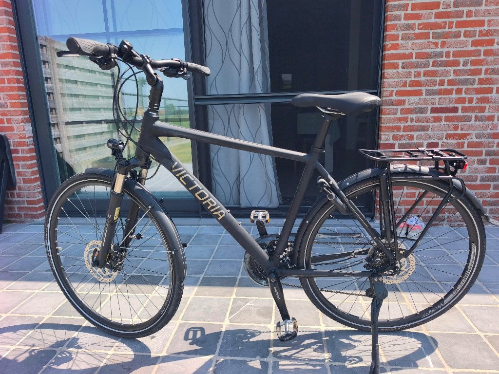 Herenfiets"Victoria Trekking 8.6"TOPSTAAT (schijfremmen), Ophalen, 28 inch, Vering, 49 tot 53 cm