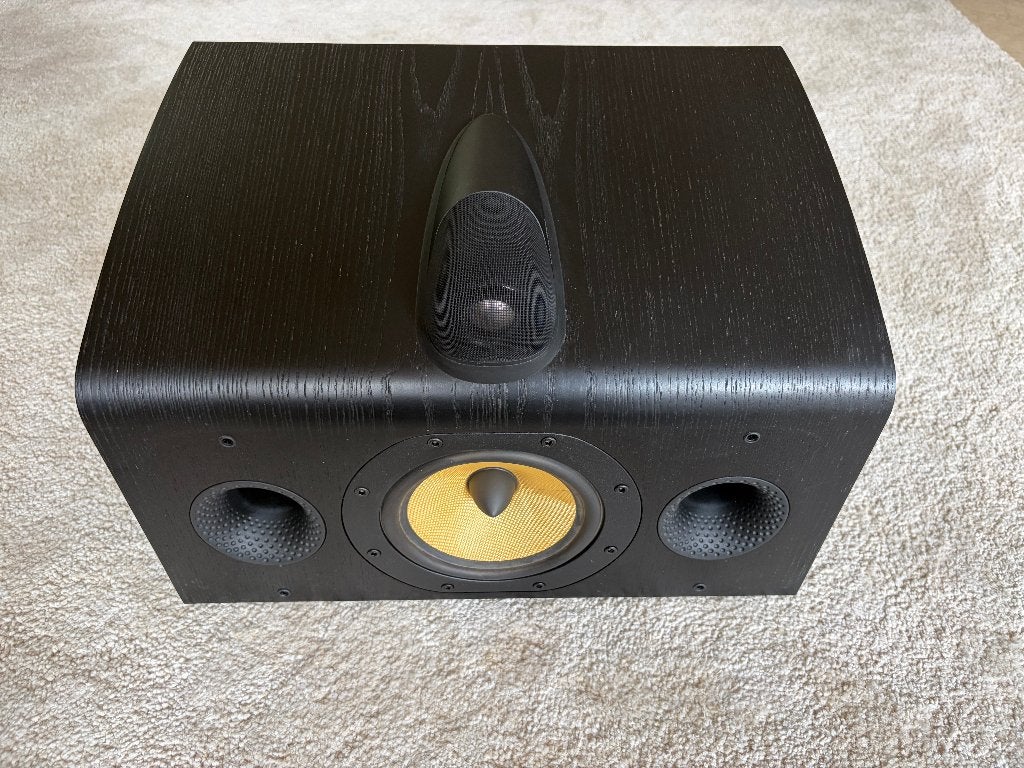 B&W HTM7 Center Speaker – Zwart – Zeer mooie staat, Ophalen, Zo goed als nieuw, 60 tot 120 watt, Bowers & Wilkins (B&W)