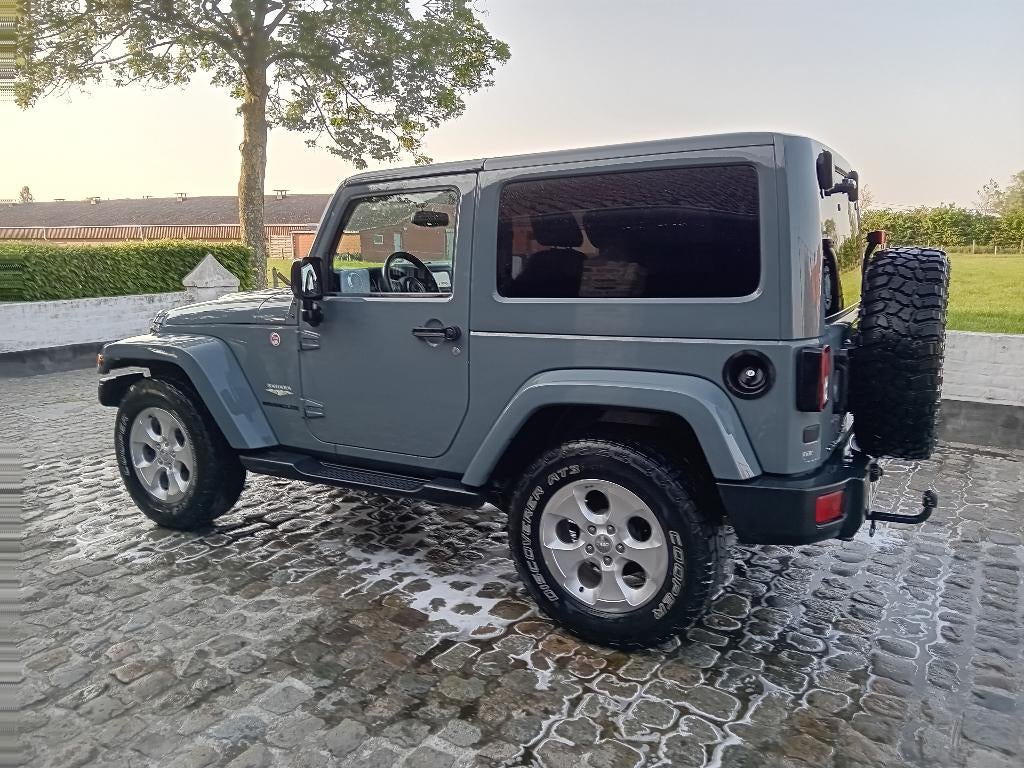 Jeep Wrangler Sahara 2.8, Auto's, Automaat, Euro 5, Zwart, Leder
