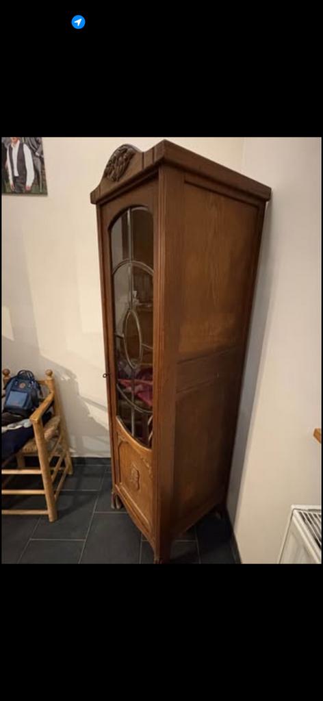 Vitrine ancienne en bois massif, Enlèvement