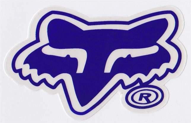Fox Racing logo sticker #5, Verzenden