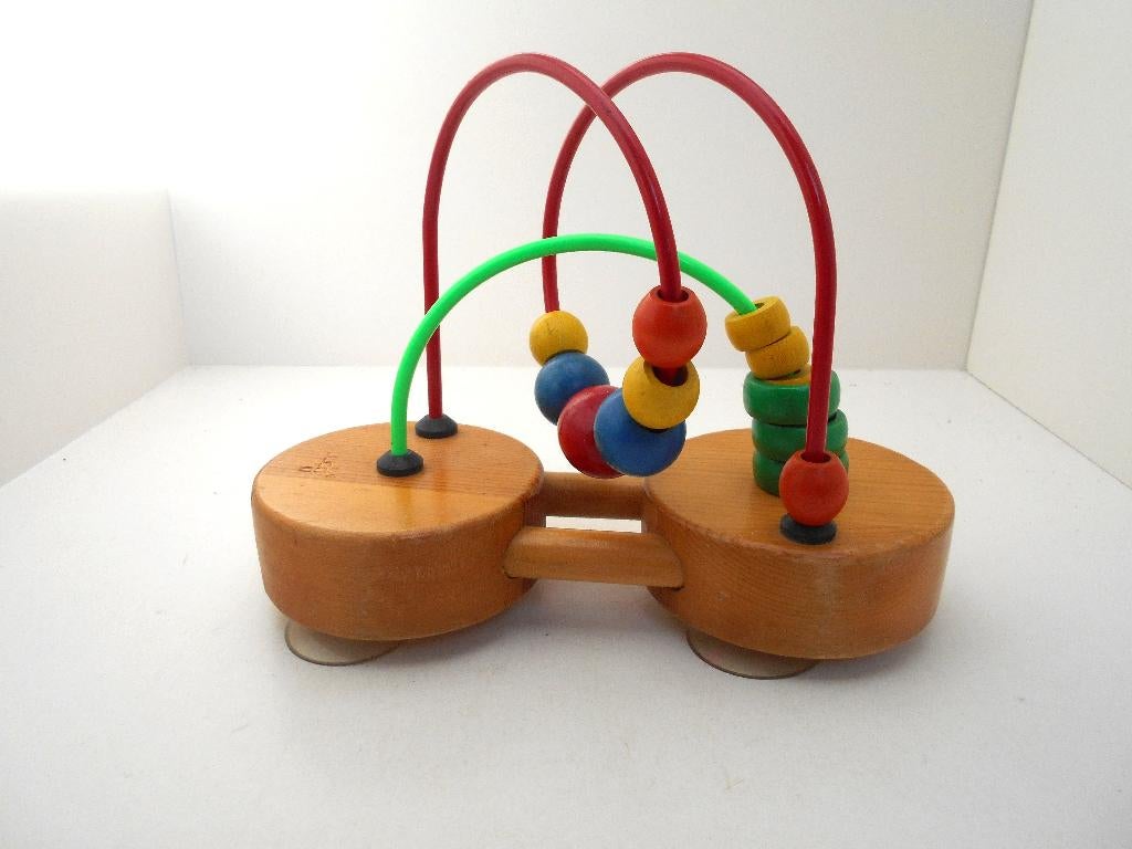 jeu en bois bébé labyrinthe de perles ,ventouses en dessous, Enlèvement ou Envoi, Utilisé, Autres types