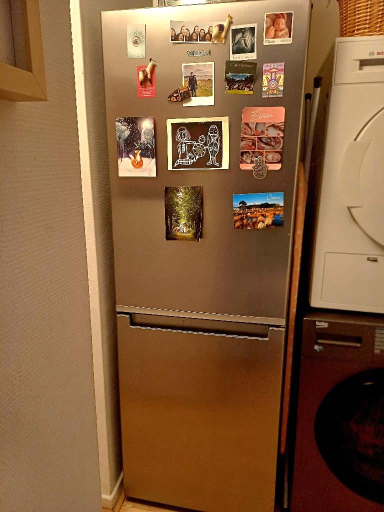 Frigo + congélateur Whirlpool - 350€, Electroménager, Avec compartiment congélateur, 160 cm ou plus, Comme neuf, Enlèvement