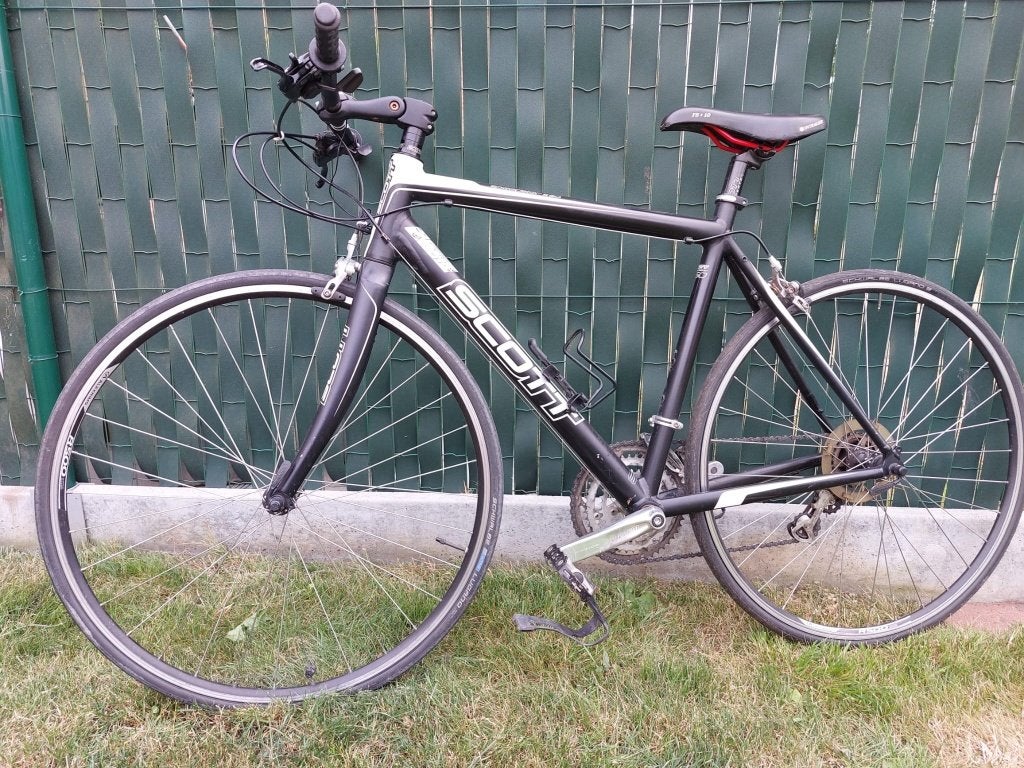 Scott koersfiets, Fietsen en Brommers, Fietsen | Heren | Sportfietsen en Toerfietsen, 28 inch, Velgrem, Zo goed als nieuw, Meer dan 20 versnellingen