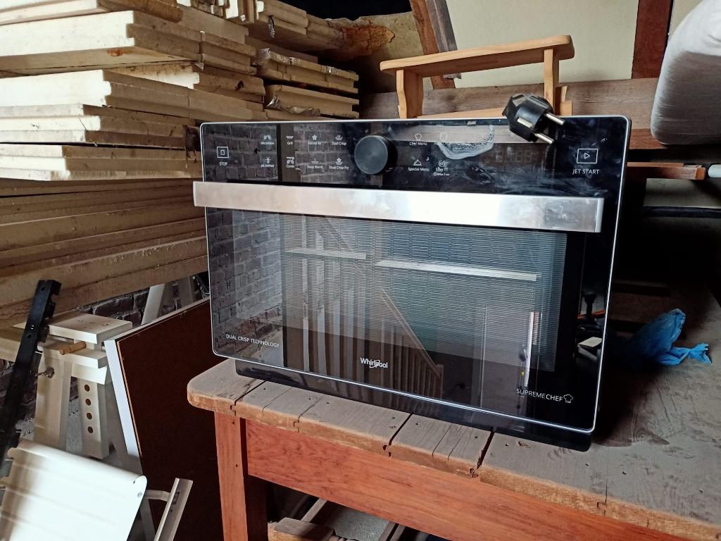 Combi oven/microgolf, Elektronische apparatuur, Ophalen, Crisp, Zo goed als nieuw, Draaiplateau