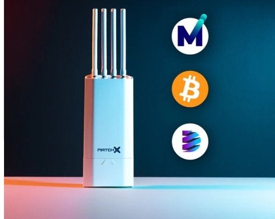 MatchX M2 Pro Multi Token Crypto Miner – LPWAN / LoRaWAN, Ophalen of Verzenden, Zo goed als nieuw, Router, Matchx