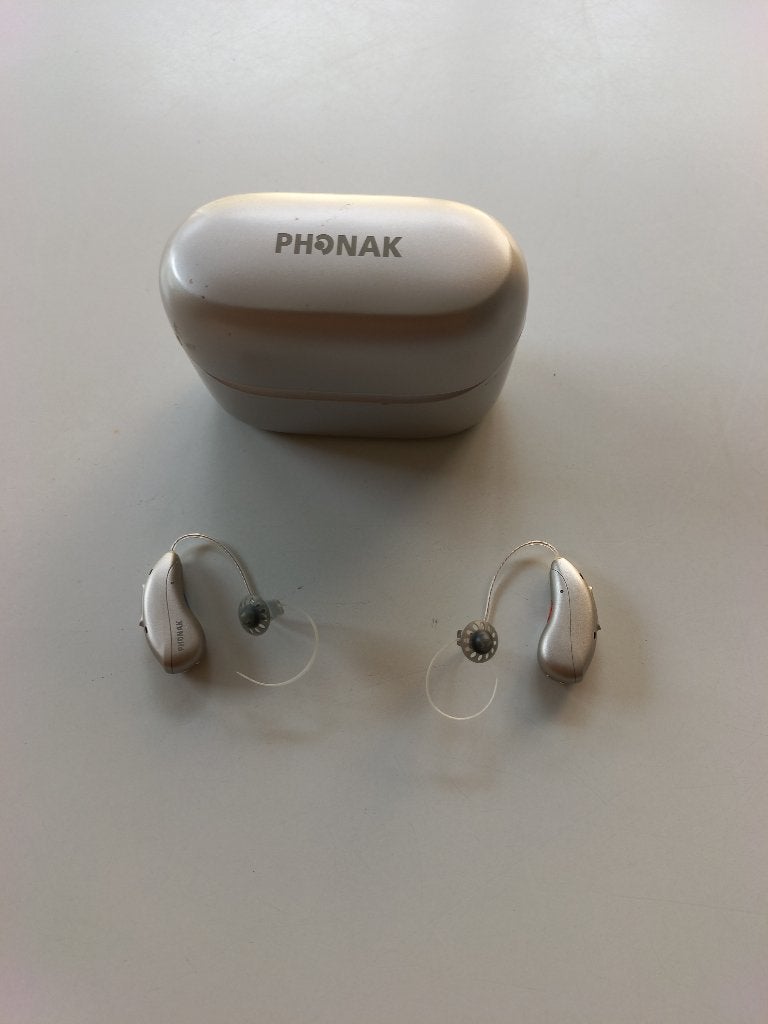 hoorapparaten Phonak (Audéo I70 + CROS), Ophalen, Zo goed als nieuw, Overige typen