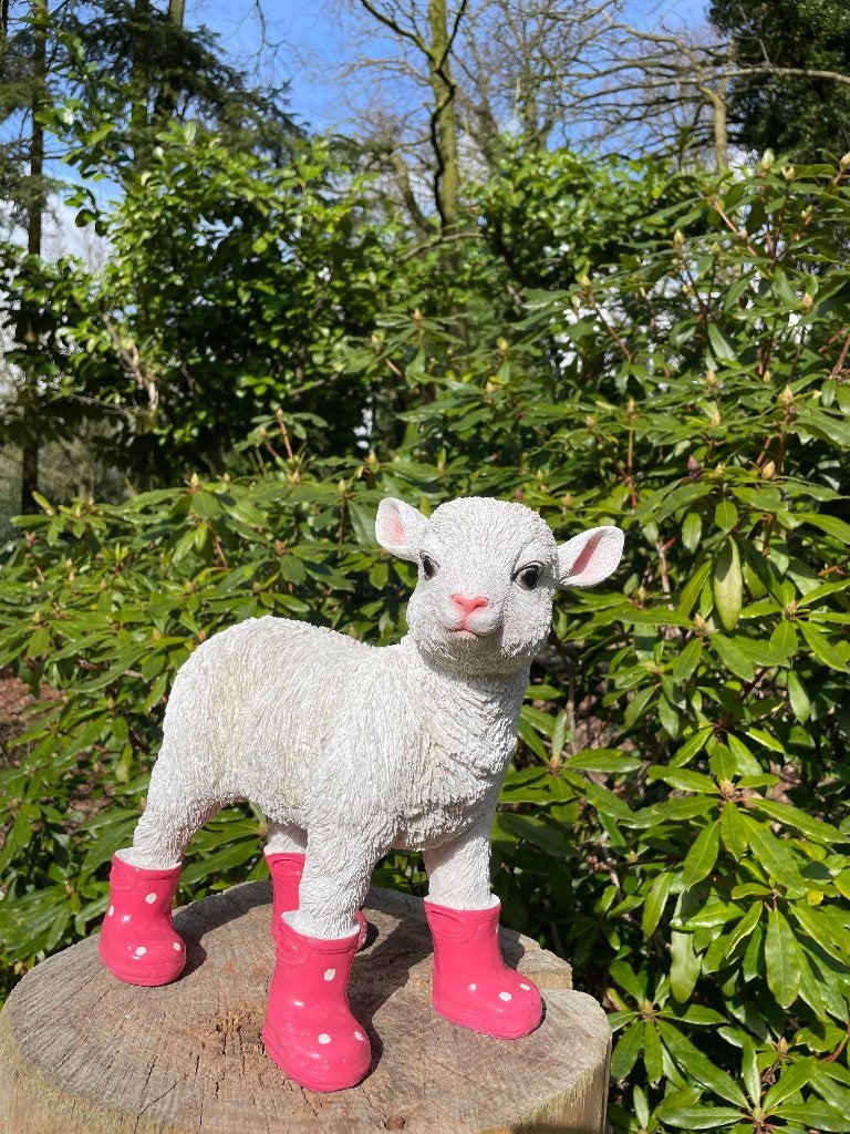 Bottes en agneau, chambre de bébé, couleur fuchsia, 30 cm, Enlèvement ou Envoi, Neuf, Synthétique, Animal