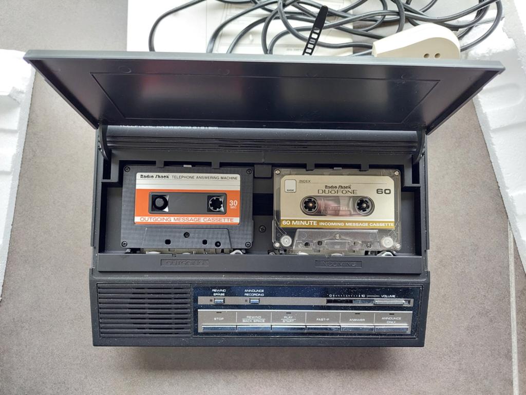 Vintage Tandy telefoonbeantwoorder, Telecommunicatie, Antwoordapparaten, Ophalen