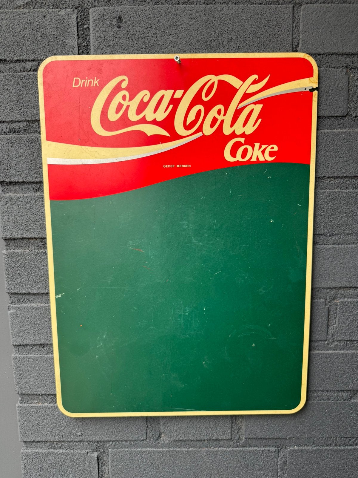 Ancien panneau d'affichage Coca Cola, Collections, Marques & Objets publicitaires, Utilisé, Panneau publicitaire, Enlèvement ou Envoi