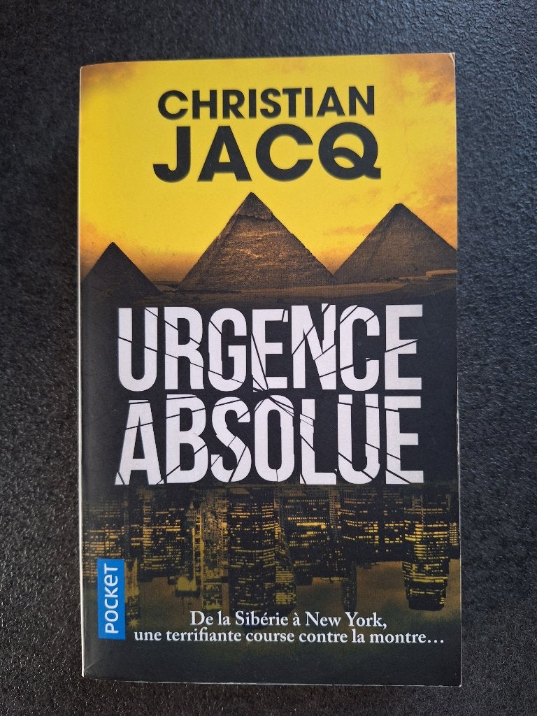 Urgence absolue - Christian Jacq, Livres, Science-fiction, Enlèvement, Comme neuf, Christian Jacq