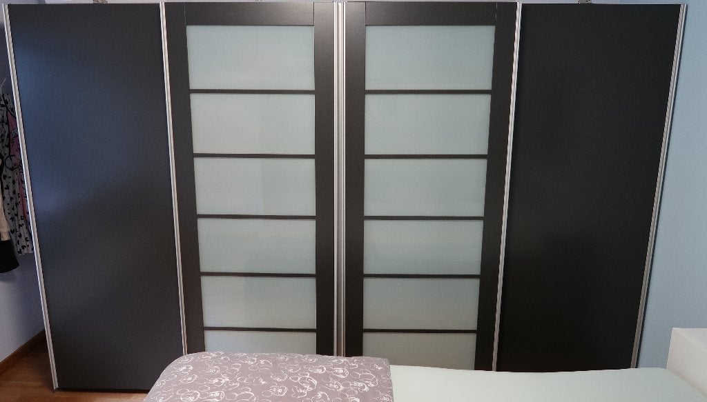 Kleerkast 4 deurs, Huis en Inrichting, Ophalen, Gebruikt, 200 cm of meer, Overige houtsoorten