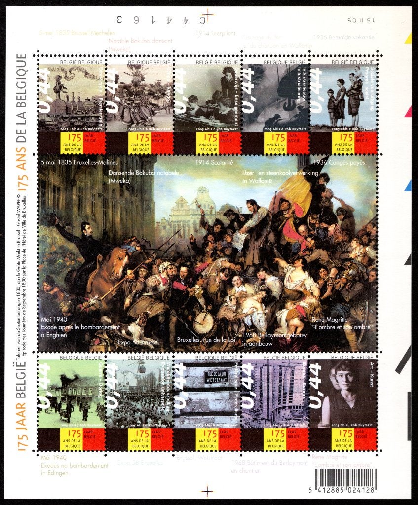 BL119 MNH** 2005 - 175 jaar België, Postzegels en Munten, Verzenden, Postfris, Postfris