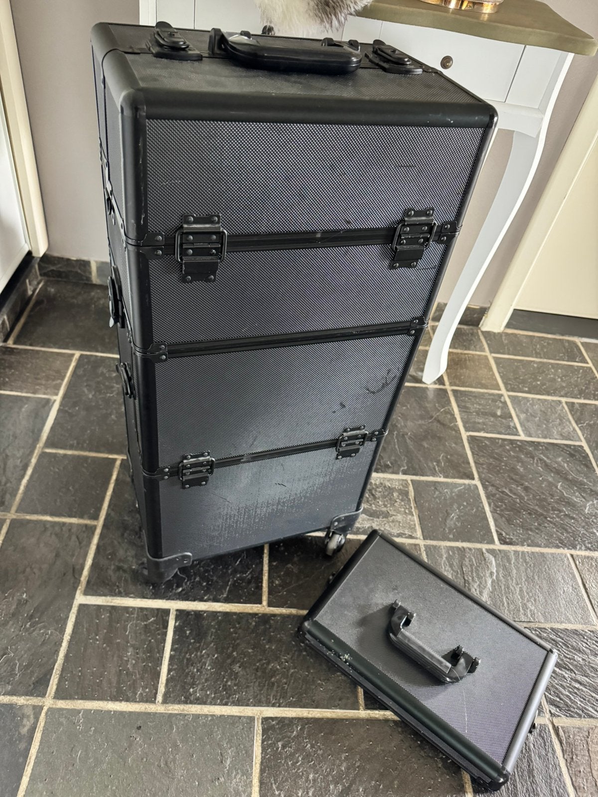 Beauty make up kapper manicure pedicur nagel koffer trolley, Handtassen en Accessoires, Ophalen, Gebruikt, Accessoires