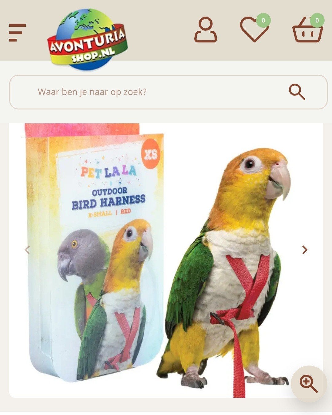Vogeltuigje xs - Petlala, Dieren en Toebehoren, Ophalen