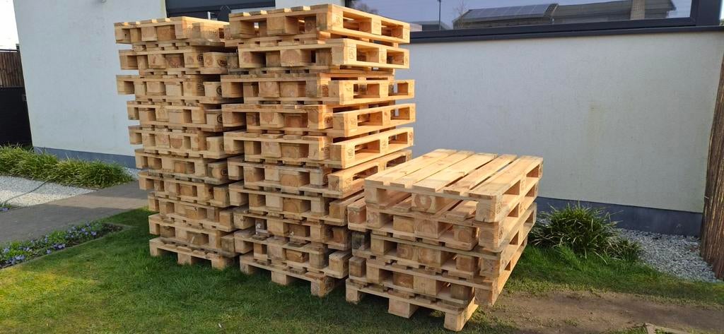 Nieuwstaat europaletten! 13€/STUK, Doe-het-zelf en Bouw, Hout en Planken, Ophalen of Verzenden