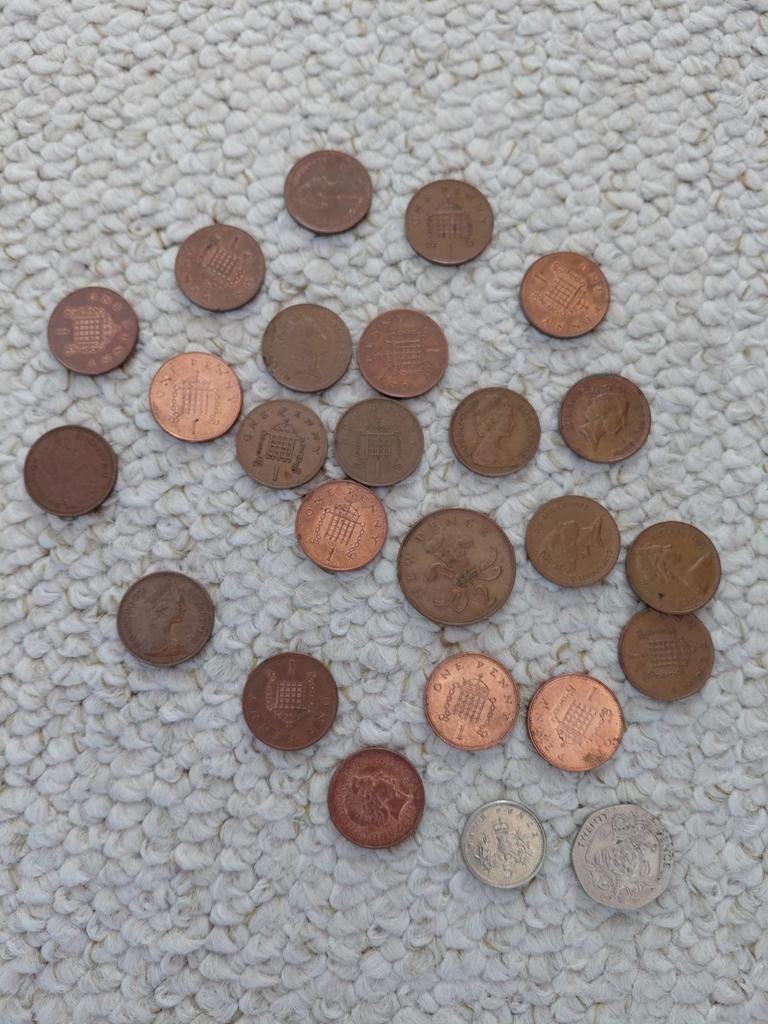 Britse pence penny, Ophalen