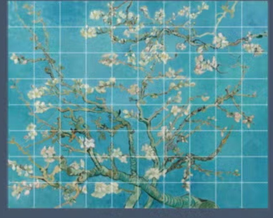 Décoration Murale IXXI - Amandier en Fleurs (Van Gogh), Maison & Meubles, Neuf, Boho, Multicolore, 160 cm